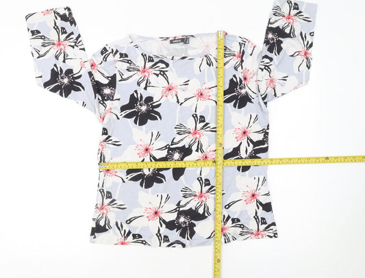 Mexx Womens Multicoloured Floral Viscose Long Sleeve Blouse Size 2XL