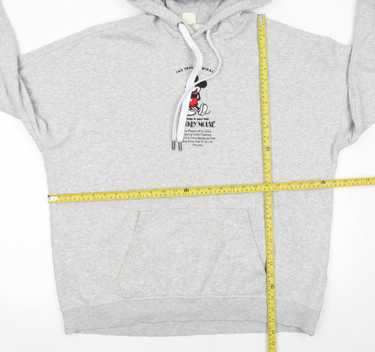 Womens UK Size S Disney Grey Pullover Hoodie