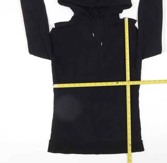 Womens UK Size M ASOS Black Pullover Hoodie