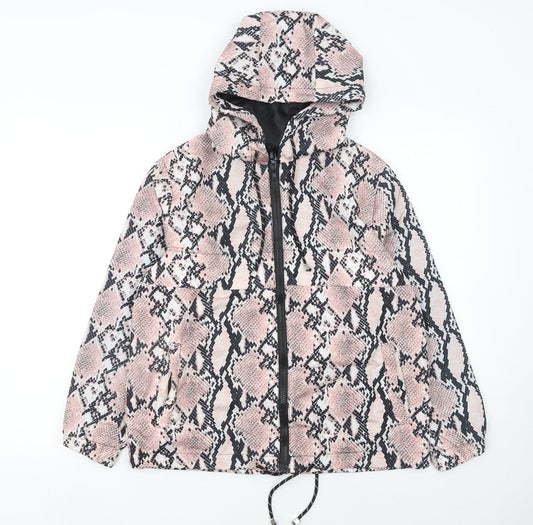 New Look Women's Multicoloured Snake Print Hooded Puffer Jacket S