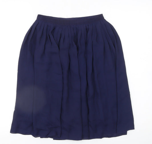 Uniqlo Women’s Blue Midi Pleated Chiffon Skirt Size S