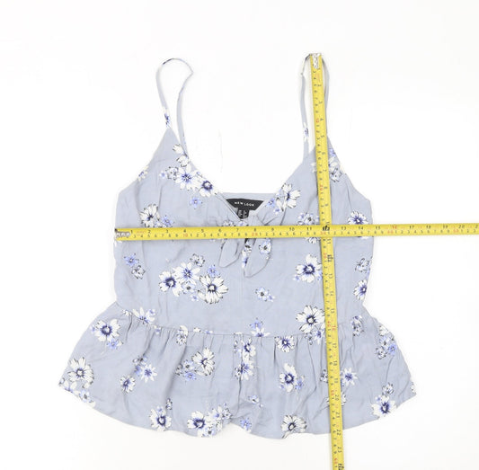 Womens UK Size 6 New Look Blue Camisole Tank