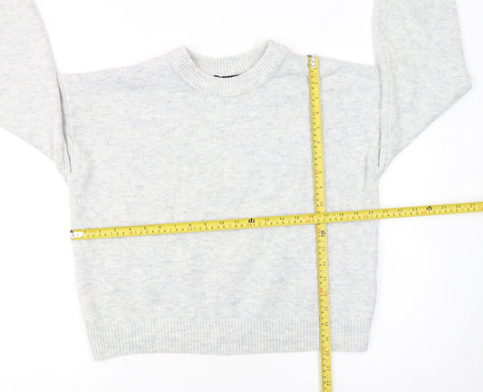 Womens UK Size M New Look Grey Pullover Jumper