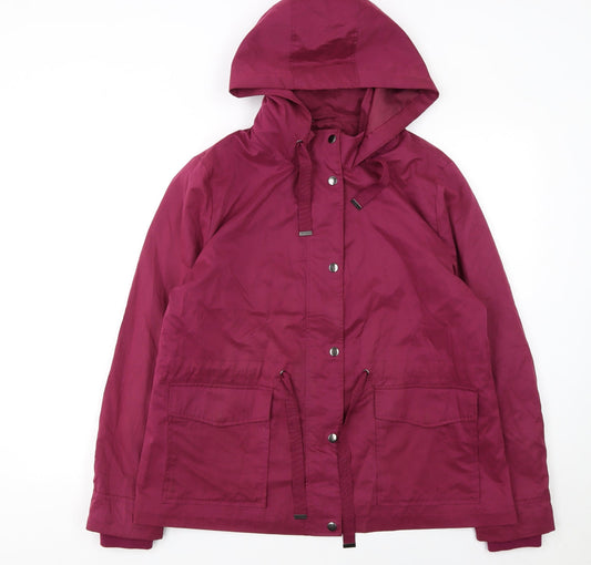 Womens UK Size 16 TU Purple Parka Coat