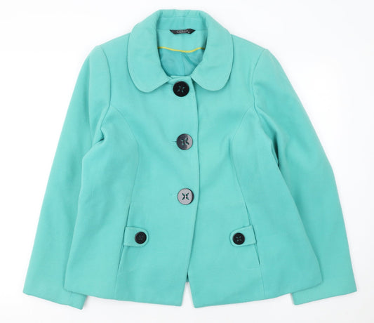 Womens UK Size 16 BM Green Basic Jacket