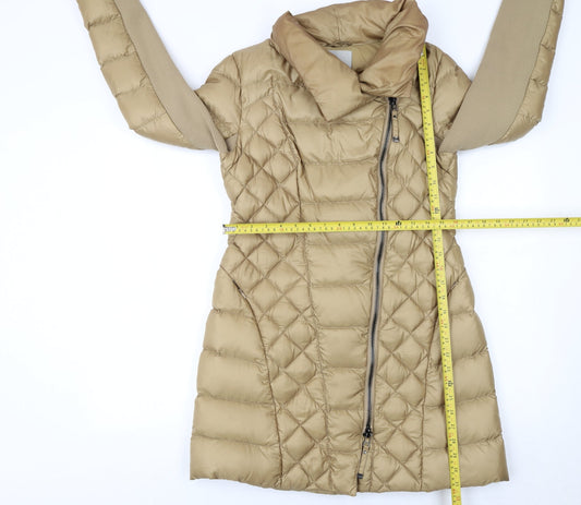 Womens UK Size 12 PINKO Beige Puffer Jacket