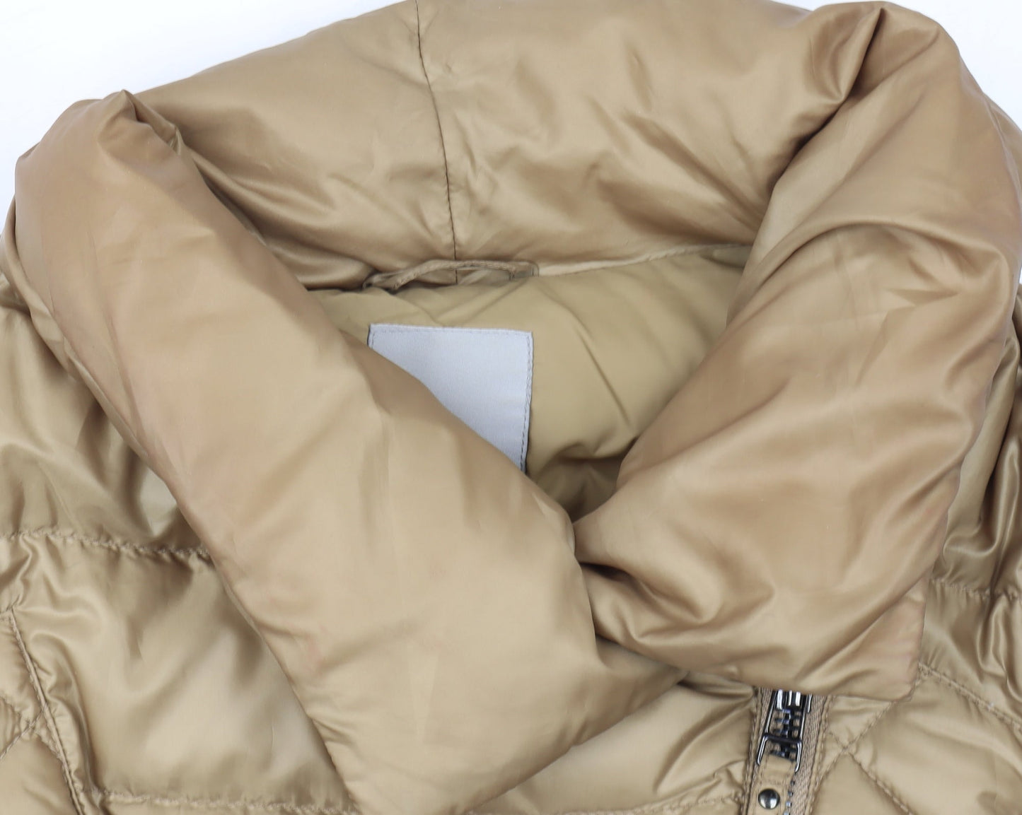 Womens UK Size 12 PINKO Beige Puffer Jacket