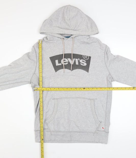 Mens UK Size S Levi's Grey Pullover Hoodie