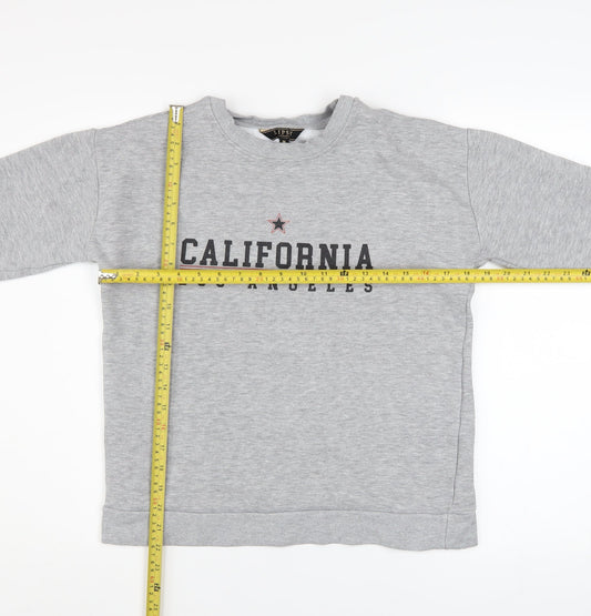 Womens UK Size M Lipsy Grey Pullover Sweatshirt