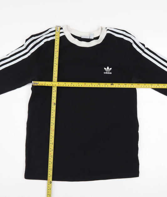 Womens UK Size 10 adidas Black Pullover Sweatshirt