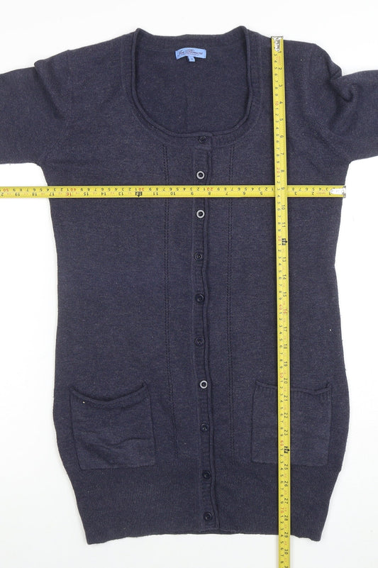 Joe Browns Womens Navy Size 12 Long Sleeve Cardigan