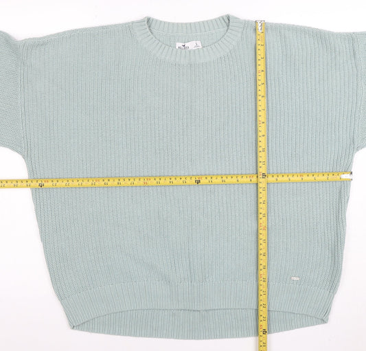 Womens UK Size S Hollister Green Pullover Jumper