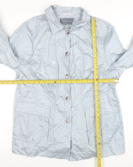 Womens UK Size 24 White Label Grey Basic Jacket