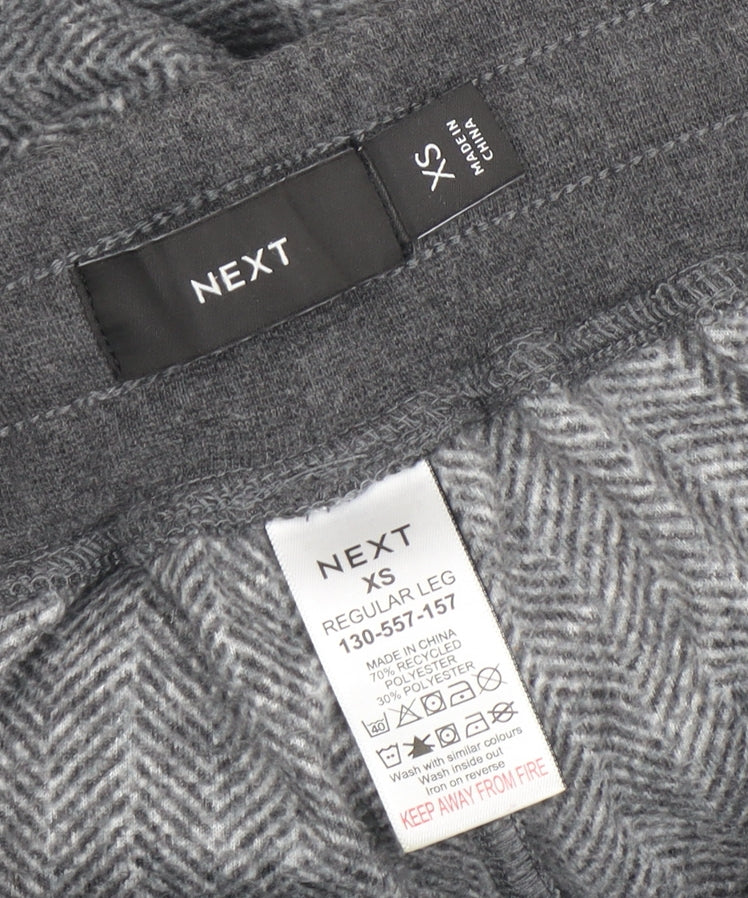 Womens UK Size XS NEXT Regular Fit Jogger Grey Trousers
