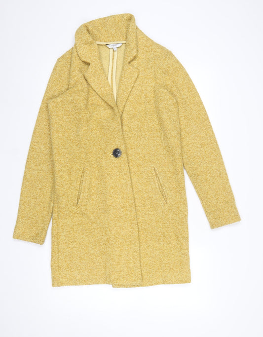 Next Women’s Yellow Mid-Length Polyester Overcoat Size 6