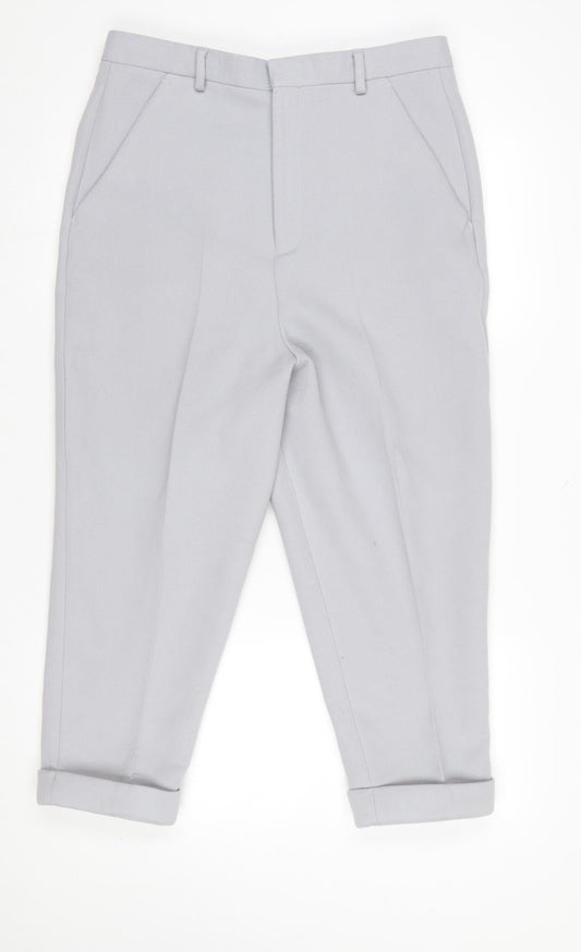Womens UK Size 12 ASOS Regular Fit Chino Grey Trousers
