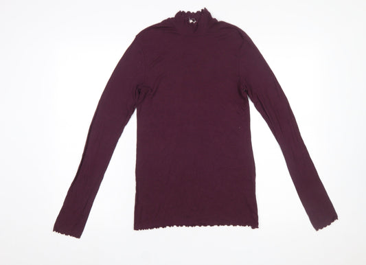 Womens UK Size S Gap Purple Basic T-Shirt