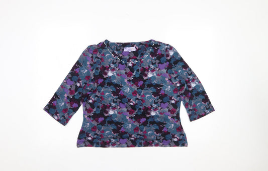 Womens UK Size 12 Honor Millburn Multicoloured Tunic Blouse