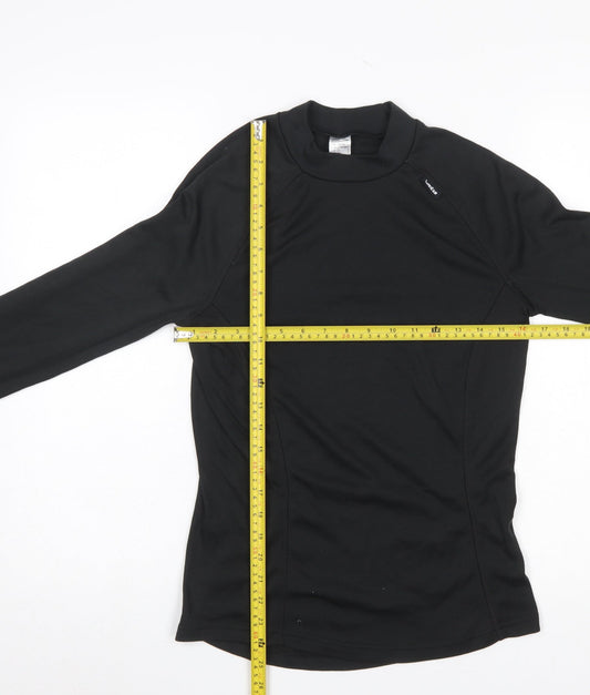 Decathlon Men's Black Long Sleeve Compression Top L Athletic Fit
