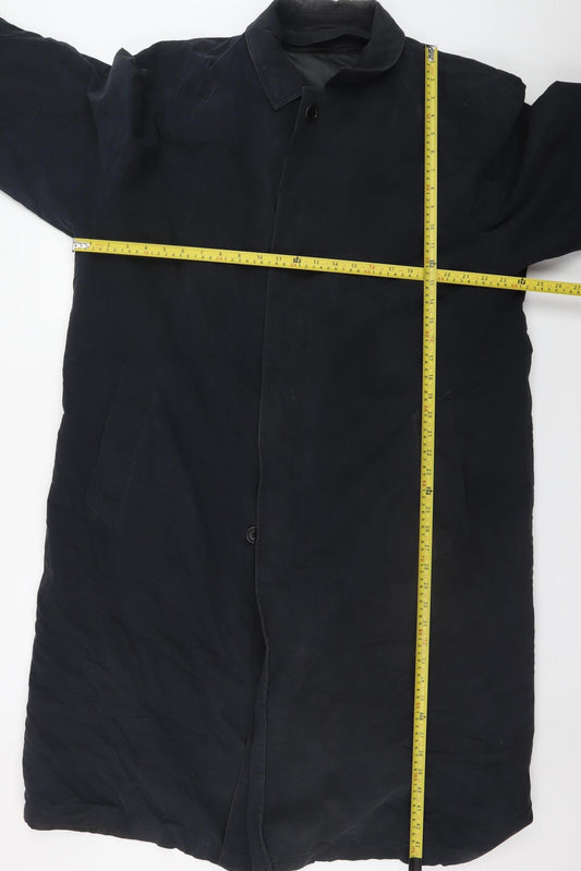 Mens UK Size XL Marks and Spencer Blue Overcoat