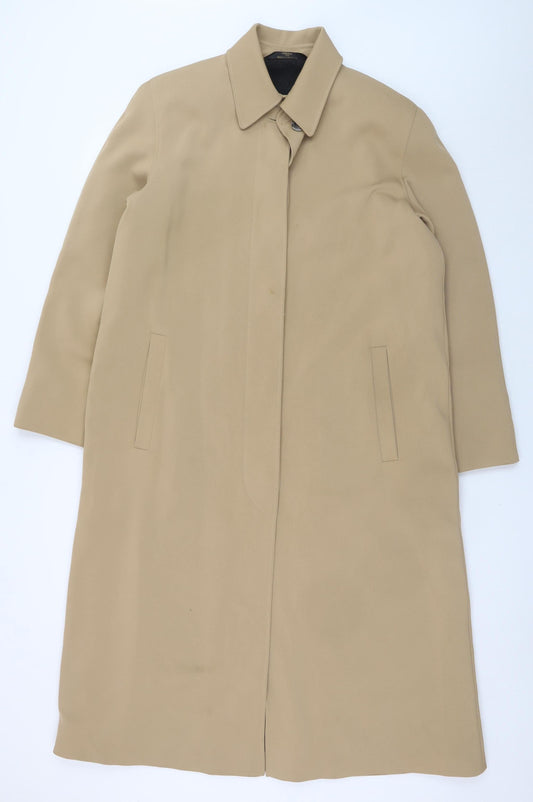 Womens UK Size 12 Marks and Spencer Beige Overcoat