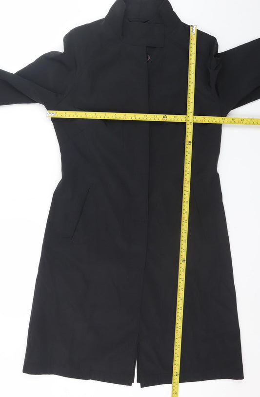 Stark Women’s Black Long Trench Coat Size 10 Classic Style