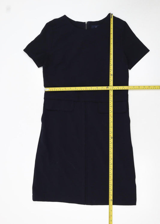 Next Women’s Black Short Sleeve Shift Dress Size 8