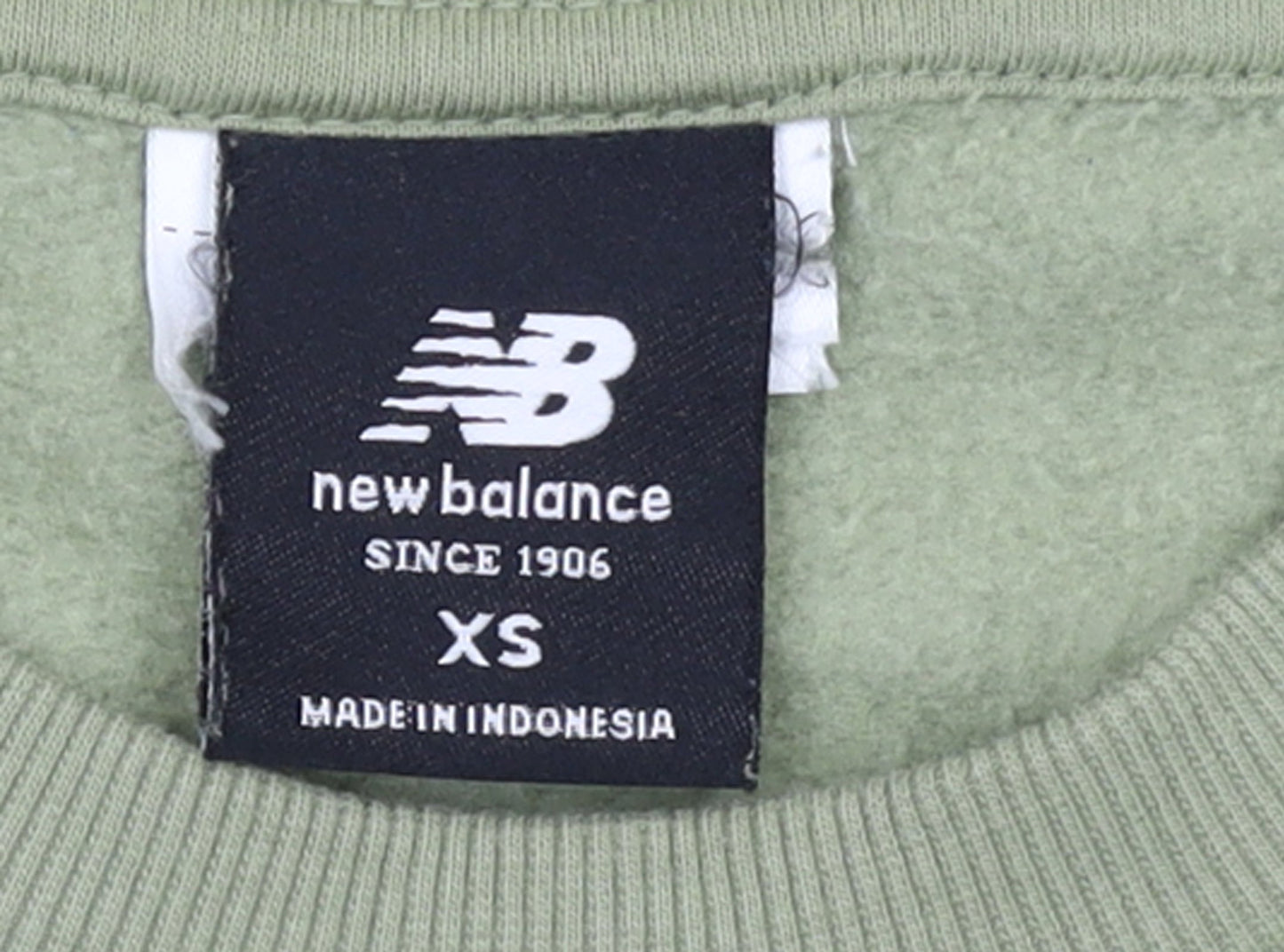 Womens UK Size XS New Balance Green Pullover Sweatshirt