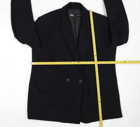 Womens UK Size XL Zara Regular Black Blazer