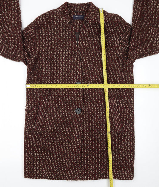 Womens UK Size 12 Marks and Spencer Brown Overcoat