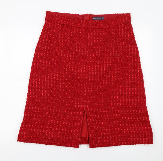 Womens UK Size 14 Marks and Spencer Straight & Pencil Tweed Skirt