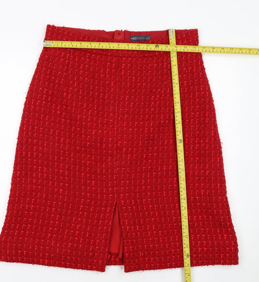 Womens UK Size 14 Marks and Spencer Straight & Pencil Tweed Skirt