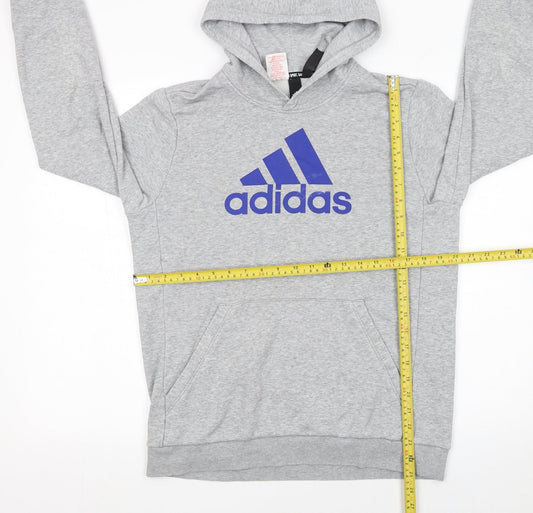 Boys UK Size 15-16 Years adidas Grey Pullover Hoodie
