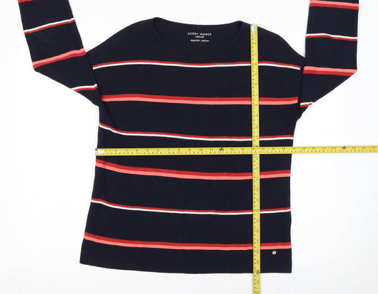 Womens UK Size 10 Gerry Weber Blue Pullover Jumper