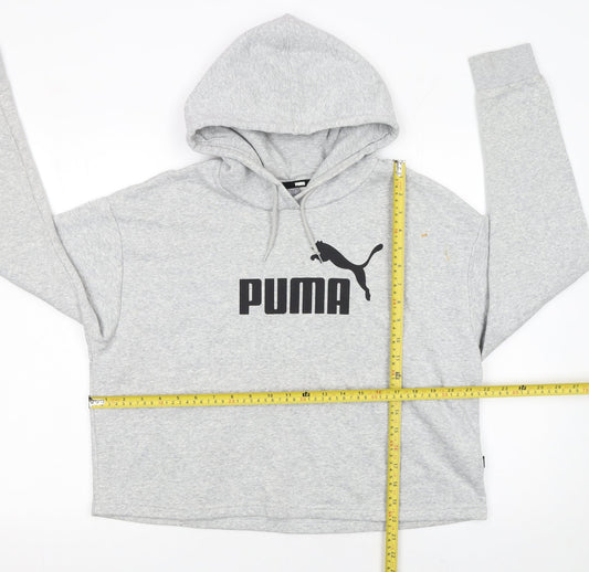 Womens UK Size M PUMA Grey Pullover Hoodie