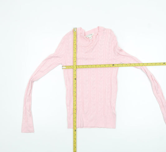 Womens UK Size 10 Miss Selfridge Pink Pullover Jumper