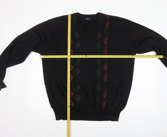 Mens UK Size XL Gabicci Black Pullover Jumper