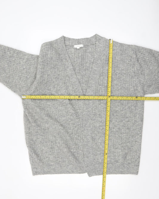 Womens UK Size L H&M Grey Cardigan Jumper