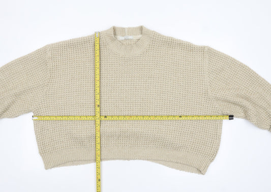 Womens UK Size M NEXT Beige Pullover Jumper