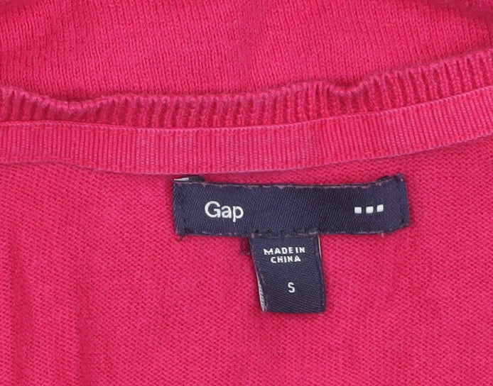Womens UK Size S Gap Pink Cardigan Jumper