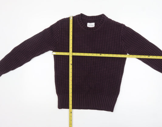 Mens UK Size XS Peter Werth Purple Pullover Jumper