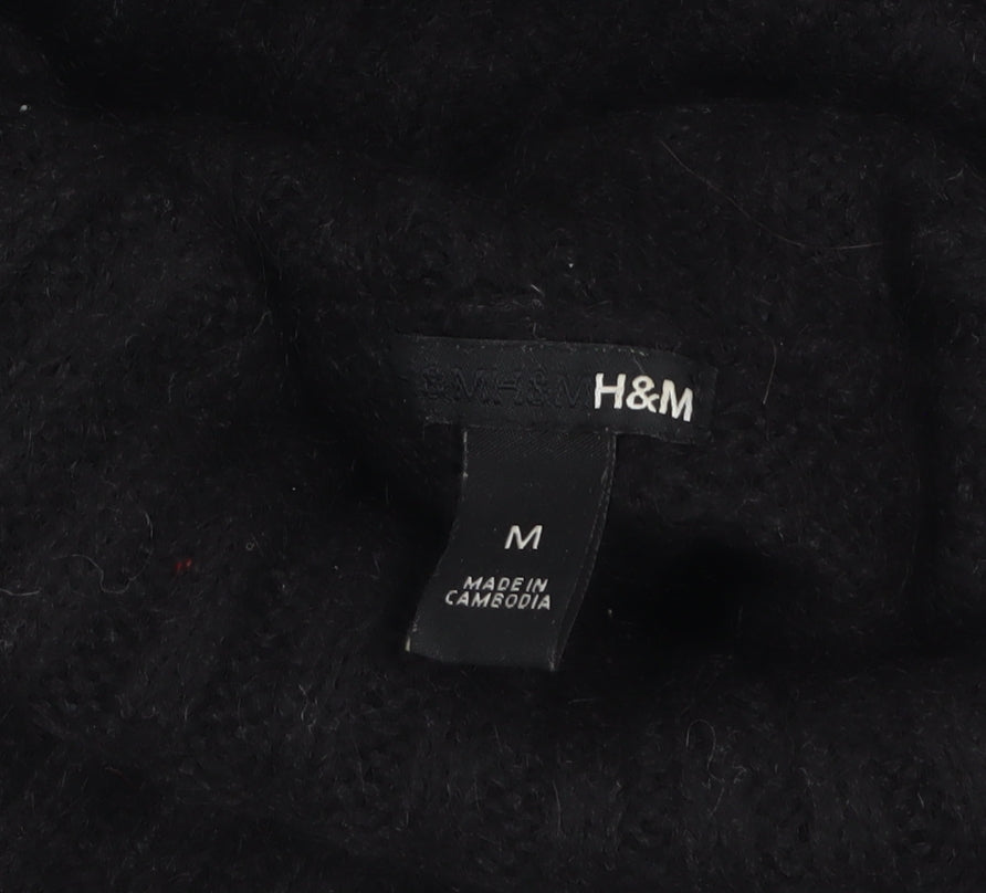 Womens UK Size M H&M Black Pullover Jumper
