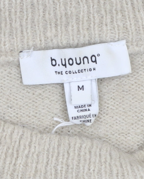 Womens UK Size M b.young Grey Pullover Jumper