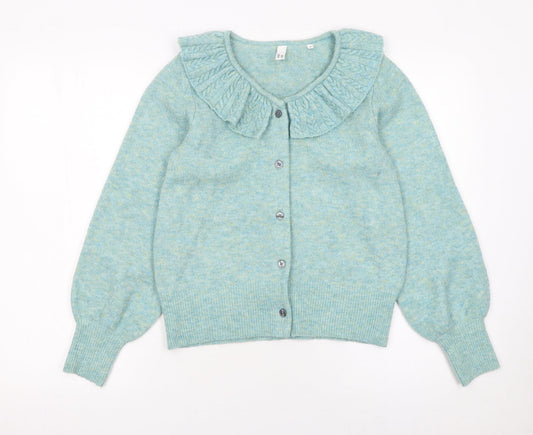 Womens UK Size S AND/OR Blue Cardigan Jumper
