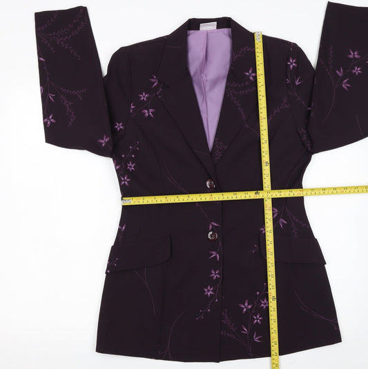 Womens UK Size 12 Select Regular Purple Suit Jacket