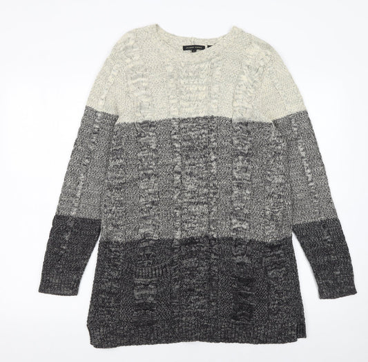 Womens UK Size L Jeanne Pierre Grey Pullover Jumper