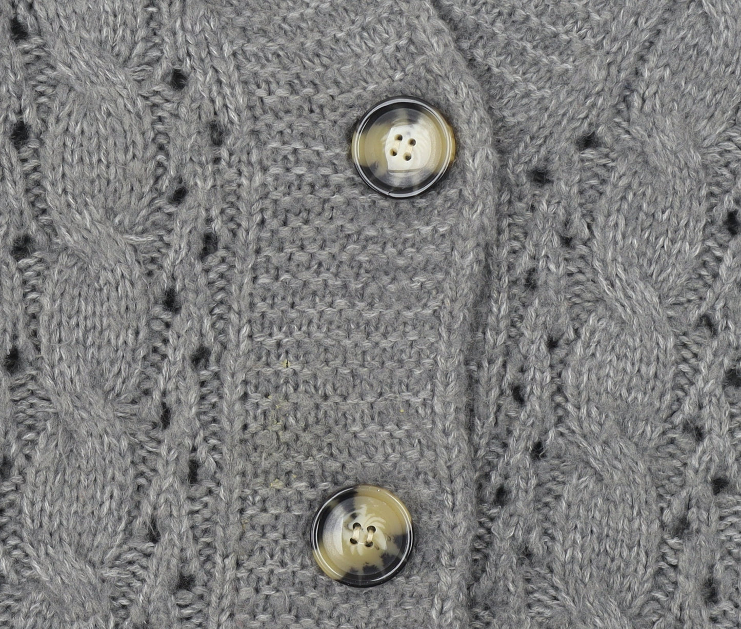 Womens UK Size S QED London Grey Cardigan Jumper