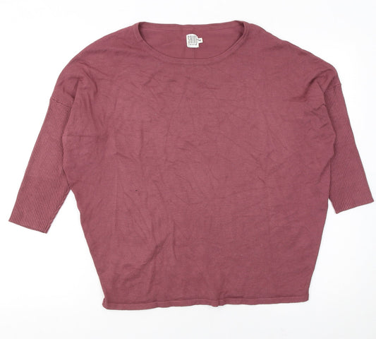 Womens UK Size M Saint Tropez Purple Pullover Jumper