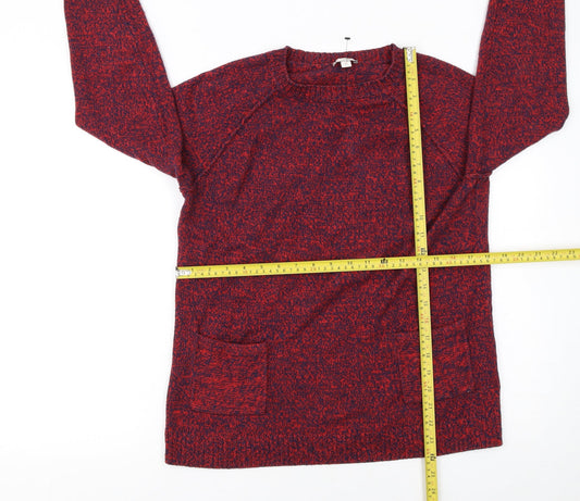 Womens UK Size S Gap Red Pullover Jumper