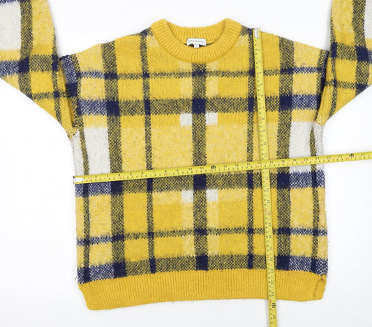 Womens UK Size 8 Warehouse Yellow Pullover Jumper